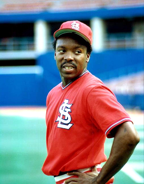 Vince Coleman, former St. Louis Cardinals base stealer, an instructor with  White Sox